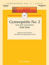 GYMNOPEDIE #2 FROM TROIS GYMNOPEDIES Clarinet BK/CD cover